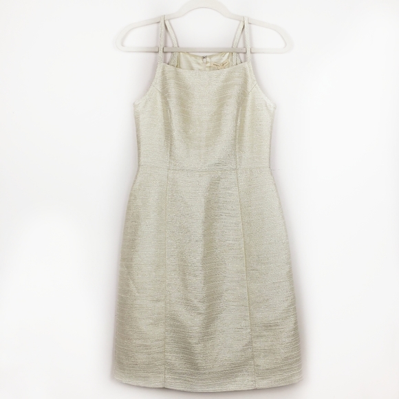 NWT Paper Crown Metallic Cocktail Dress - Picture 2 of 7